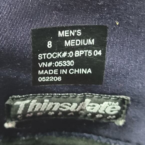 LL Bean Thinsulate Flex & Cushion Slip On Winter Snow Boots Black Suede Men's 8 - Picture 9 of 10